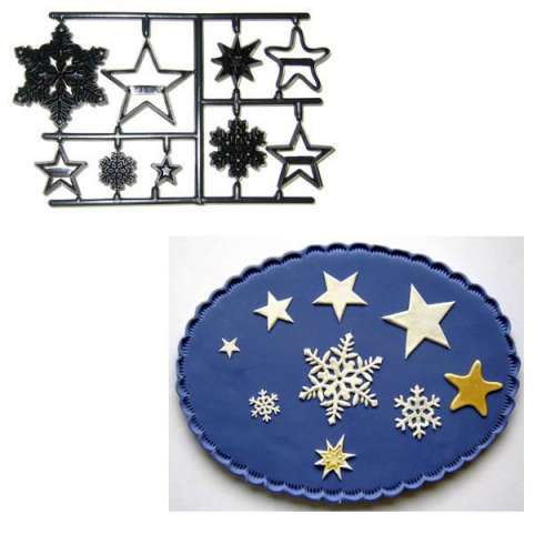 Snowflakes and Stars Patchwork Cutter Set - Click Image to Close